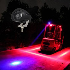 10W DC12V-80V mini LED Warning Spot Light Work Lampe Forklift  Vehichle Area Safety Lighting IP67 Blue/Red